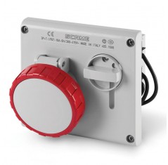 Scame - Switch Interlock Priz - 4x16A - IP67 - (Kombinasyon İçin)